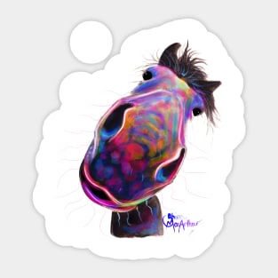 HaPPY HoRSe ' HaPPY BuRT ' BY SHiRLeY MacARTHuR Sticker